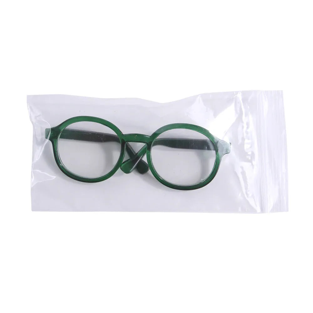 Plastic cat glasses for pets in green, black, pink, brown, transparent, leopard print and sky blue