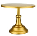 Three-tier 10-inch dessert tray with 25cm high sections in gold colour for cake display.