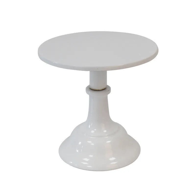Three-tier 10-inch dessert tray with 25cm high sections in gold colour for cake display.
