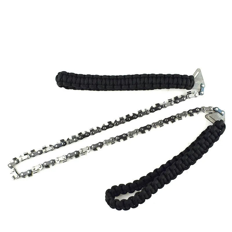 Camouflage folding hand saw with pull strap and 65 manganese steel blade