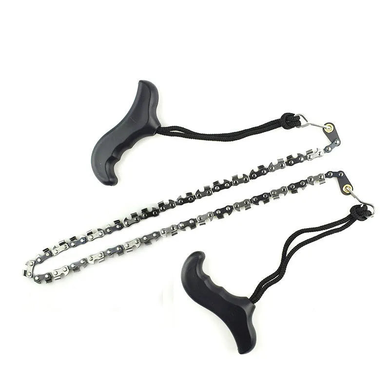 Camouflage folding hand saw with pull strap and 65 manganese steel blade