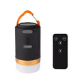 Black emergency camping light with remote control for outdoor use