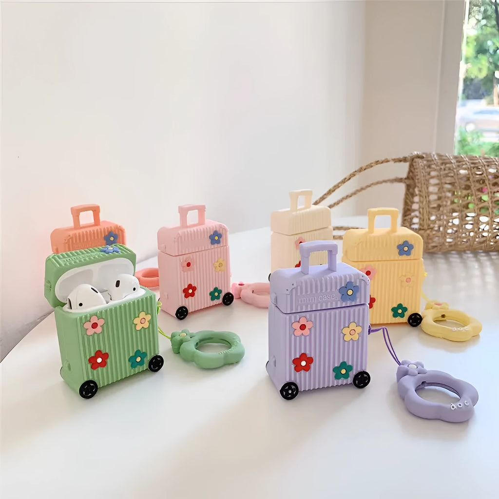 Silicone flip protective case for AirPods 1st and 2nd generation in six colour options