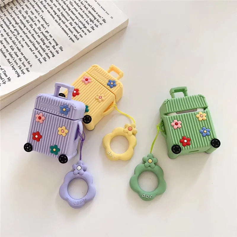Silicone flip protective case for AirPods 1st and 2nd generation in six colour options