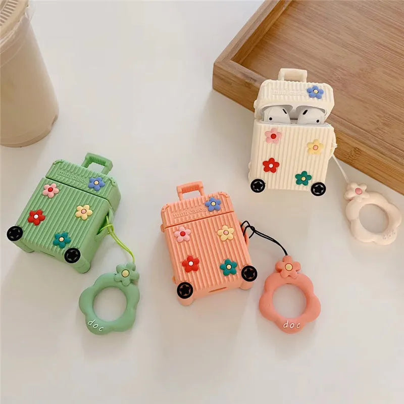 Silicone flip protective case for AirPods 1st and 2nd generation in six colour options