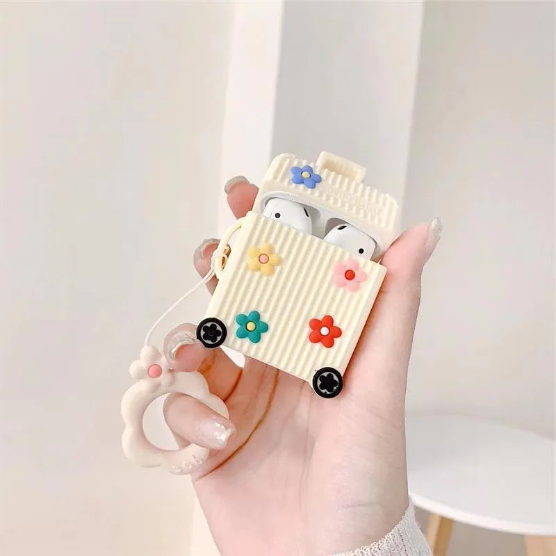 Silicone flip protective case for AirPods 1st and 2nd generation in six colour options
