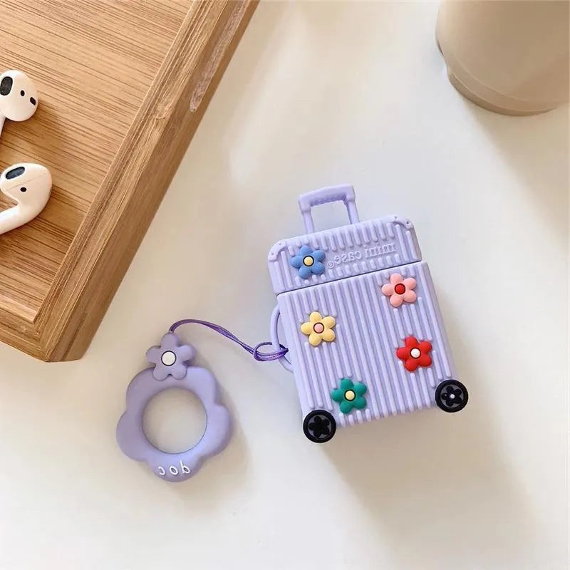 Silicone flip protective case for AirPods 1st and 2nd generation in six colour options