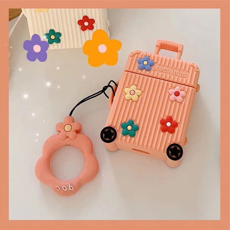 Silicone flip protective case for AirPods 1st and 2nd generation in six colour options
