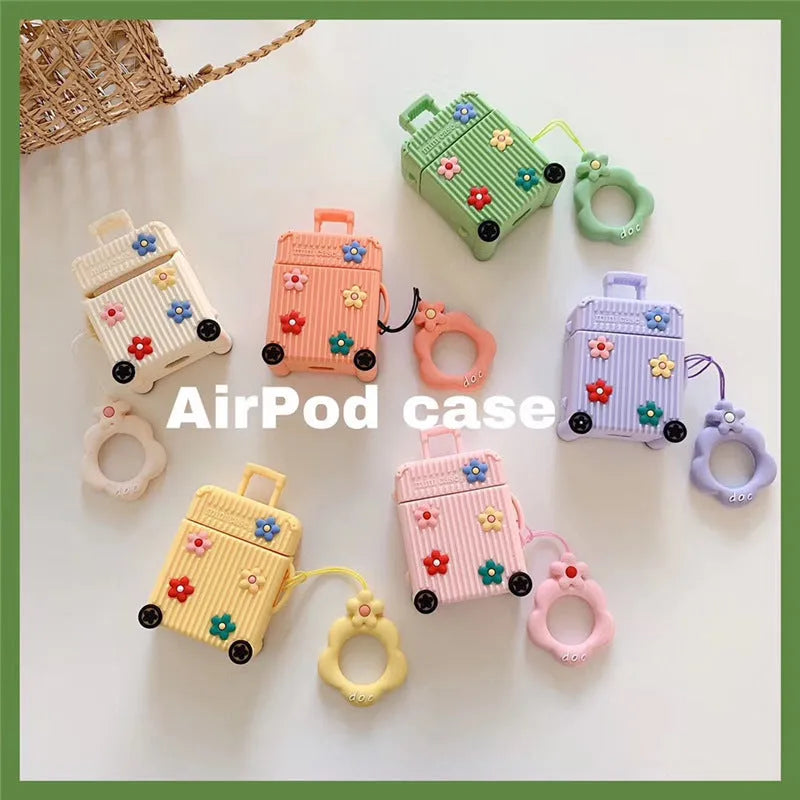 Silicone flip protective case for AirPods 1st and 2nd generation in six colour options