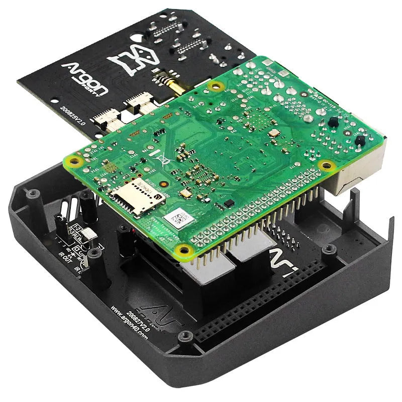 Argon One M.2 SSD aluminum alloy protective enclosure with cooling fan for expansion boards