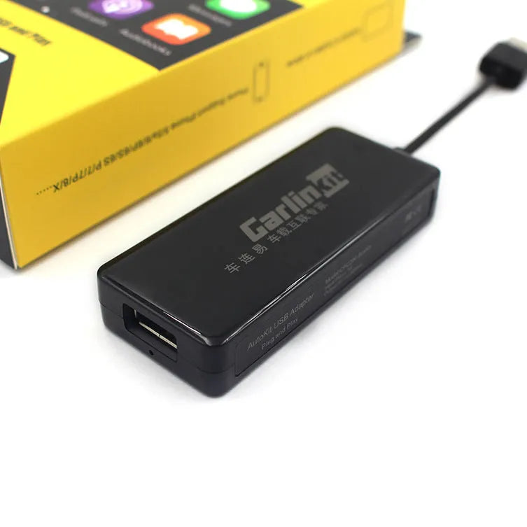 Android Auto carplay module in black mark finish with ABS casing for USB car-machine interconnection