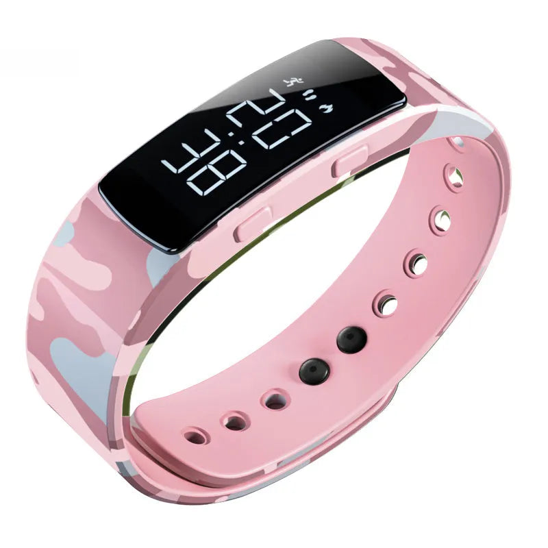 40mm digital smart sports bracelet with luminous display and 30 metre waterproof rating