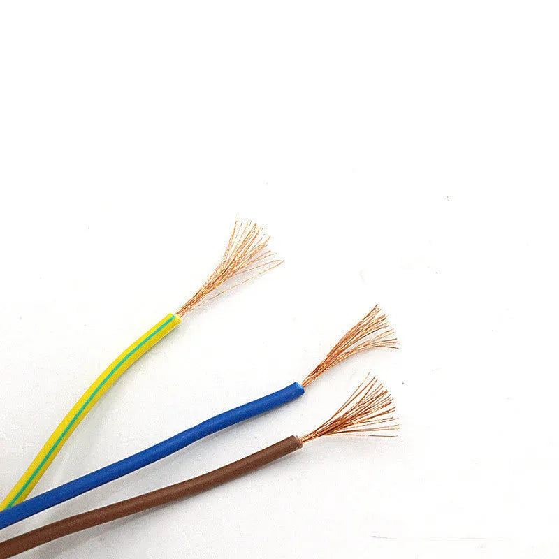 Black American standard plug power cord with 1.2 metre length and three-core copper construction