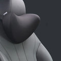 Car headrest neck pillow with silky nylon cover and memory cotton core, 29x21x15cm