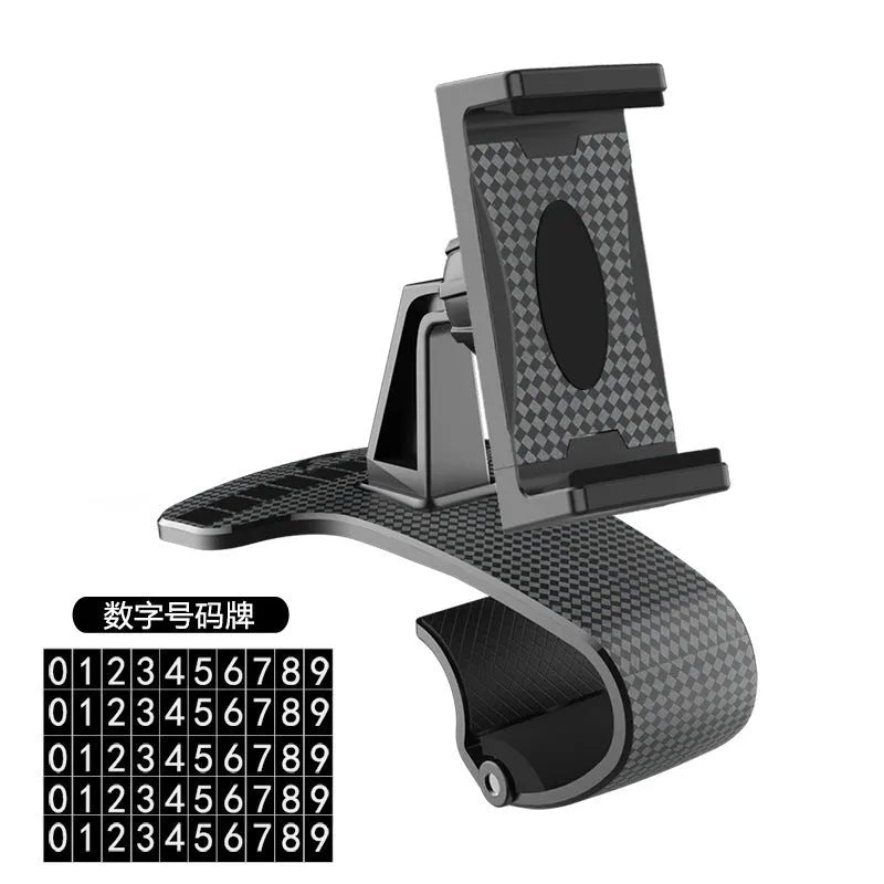 Plastic snap-on car phone holder for dashboard with YBJ wide head colour option