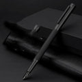 Metal pen in black forest colour with titanium plated iridium gold nib in gift box with pencil case