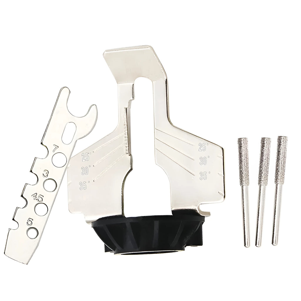 Silver metal chain grinding machine with 100 teeth and 20mm length for band saw maintenance