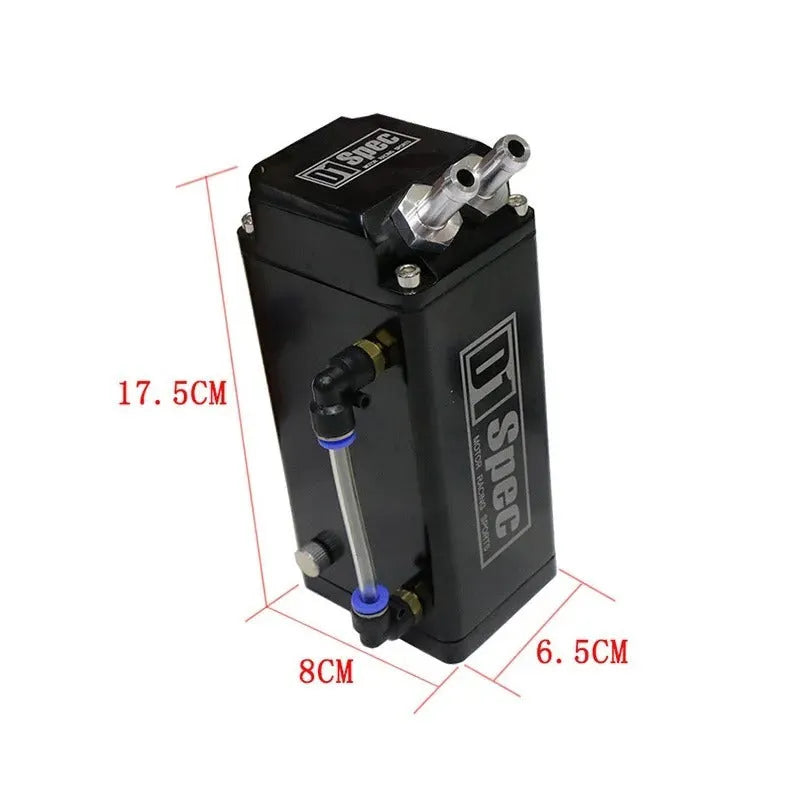 D1 double hole car engine oil catch tank in red, blue, black, or silver colour