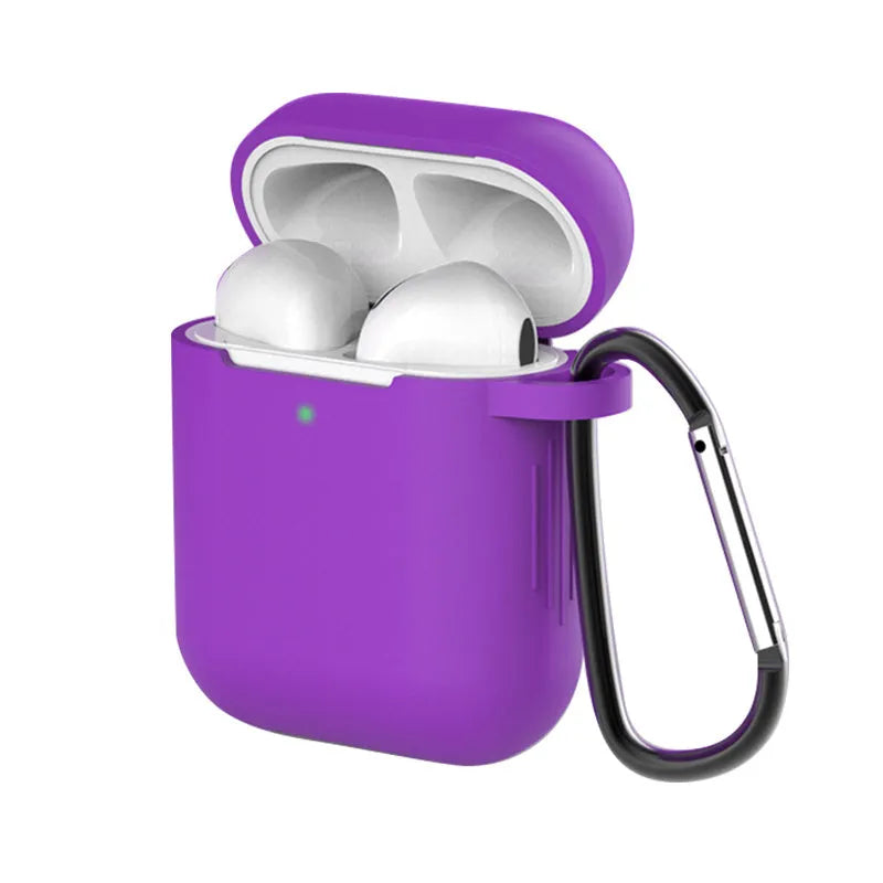 Silicone protective cover for Apple AirPods 1st and 2nd generation in various colours
