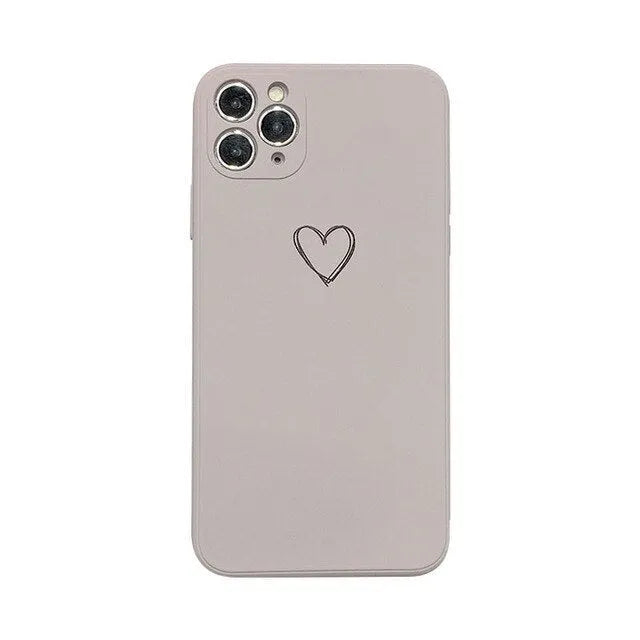 Solid colour TPU silicone back cover case for Apple iPhone on a table