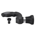 Handheld high pressure water spray gun in black with aluminum alloy head and ABS handle