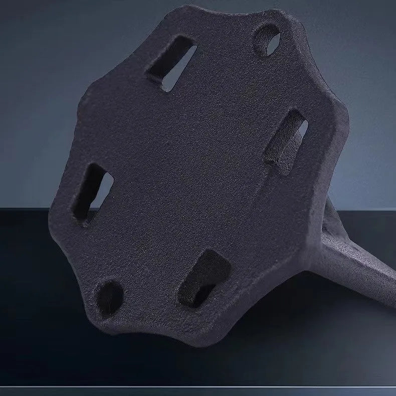 Small square cast iron wood splitter tool for household firewood preparation