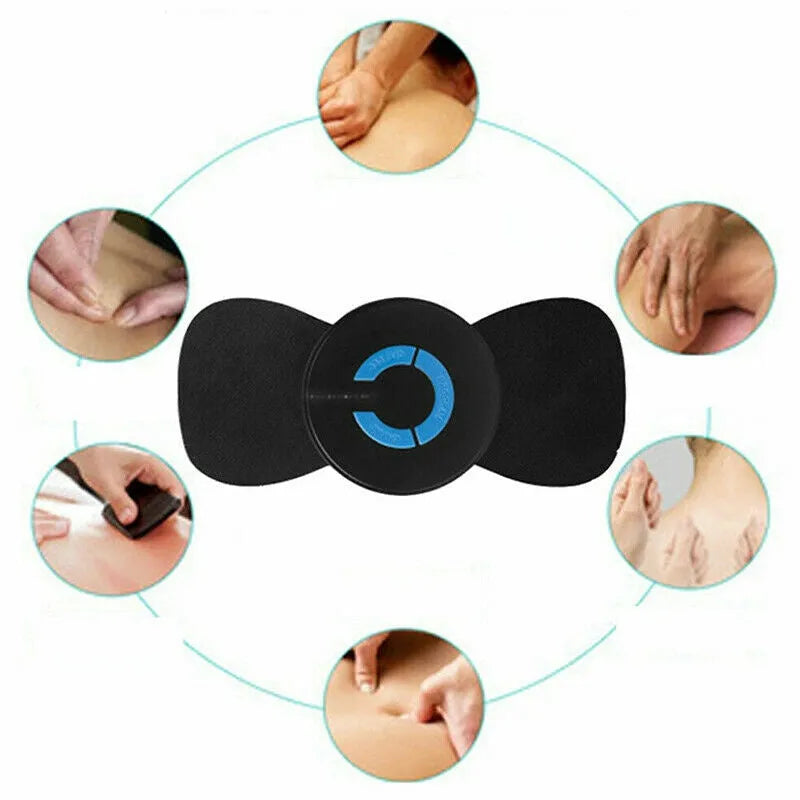 Black HQ-185 portable electric shoulder and neck massager with massage patch