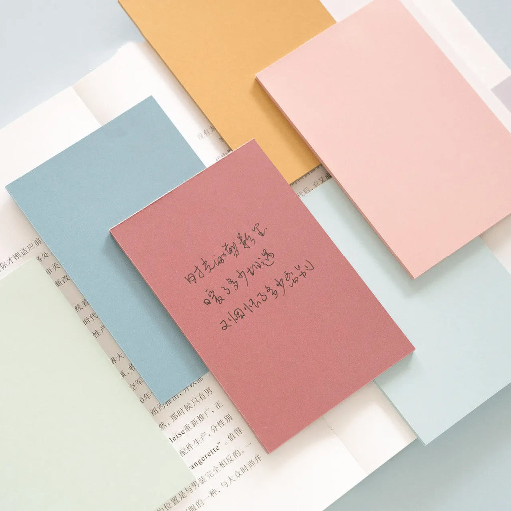 Pack of 150 self-adhesive sticky notes in six colours measuring 12cm by 8cm