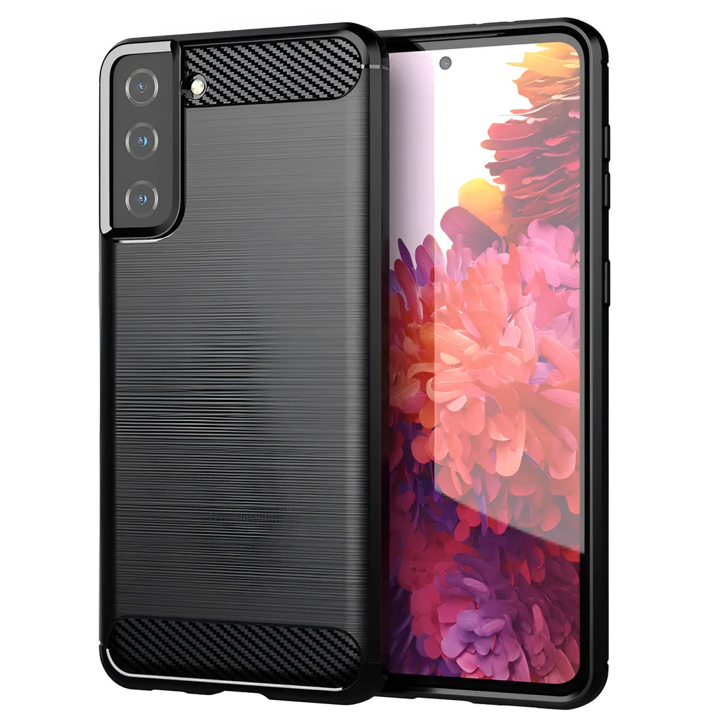 Black TPU brushed soft back cover for Samsung Galaxy S21+ S30+ with injection moulded finish
