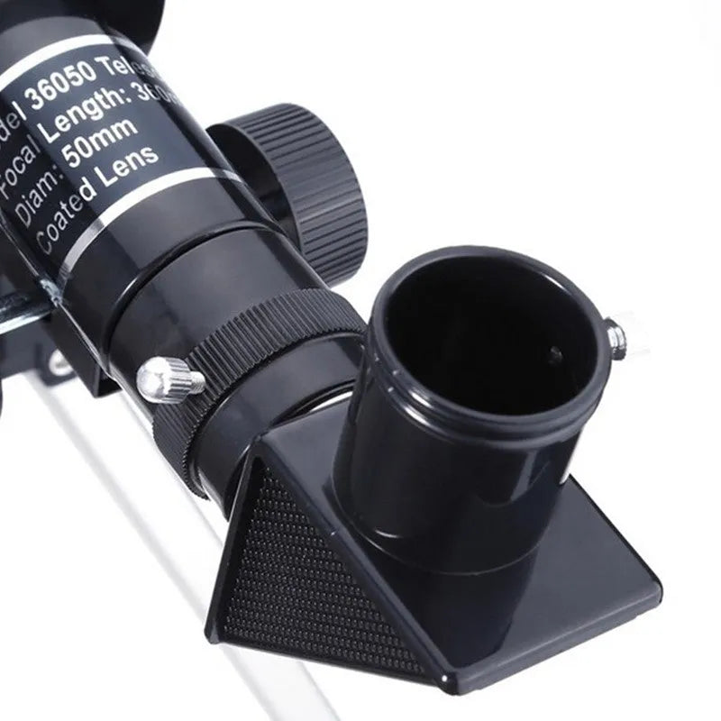 Outdoor monocular space telescope with 50mm aperture, 360mm focal length, and tripod for stargazing