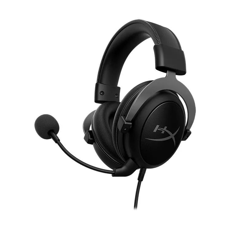 Wired gaming headset with 53mm drivers, detachable microphone, and USB sound card remote control in Hurricane 2 colours