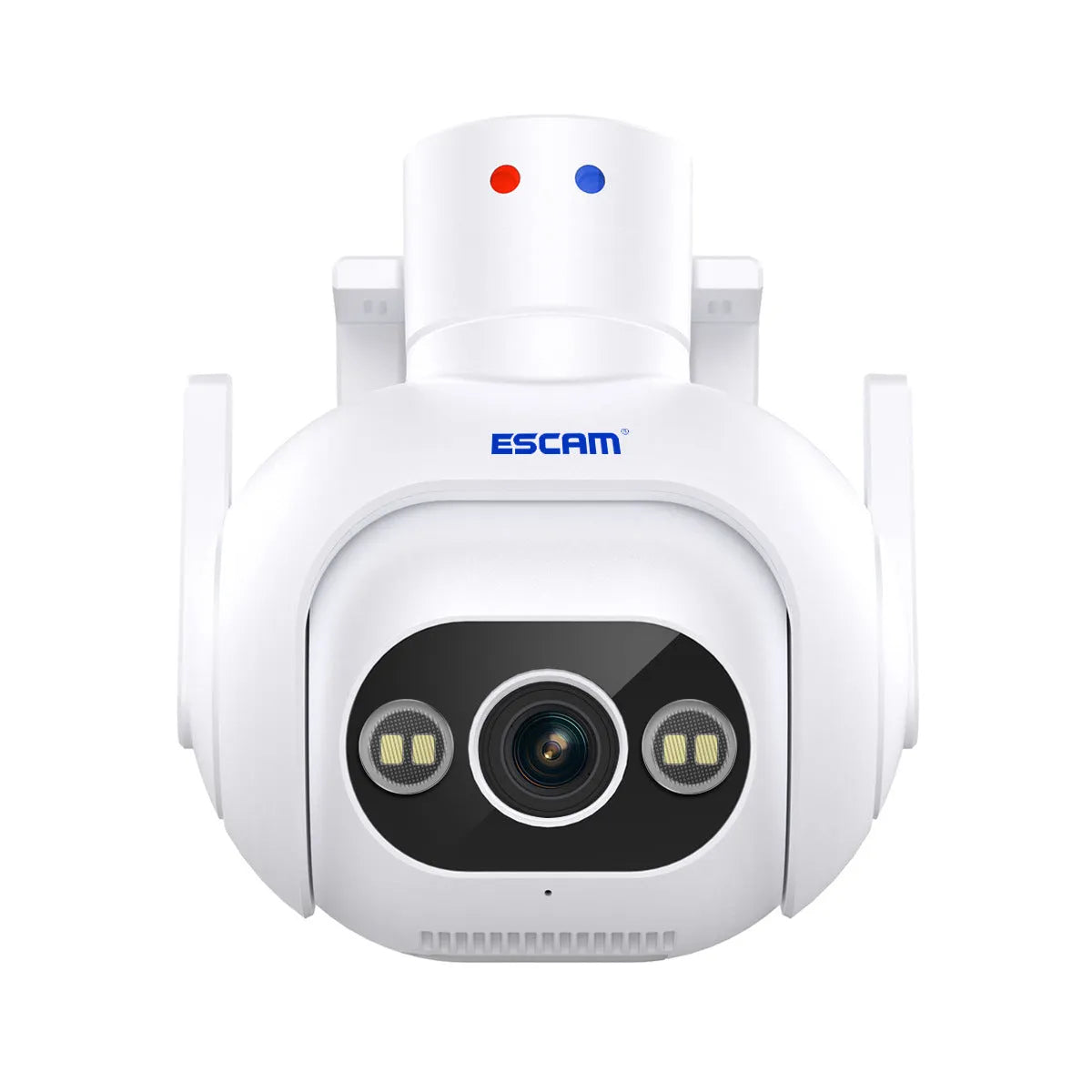 Outdoor 4MP IP66 security camera with wall mount bracket and colour night vision capability
