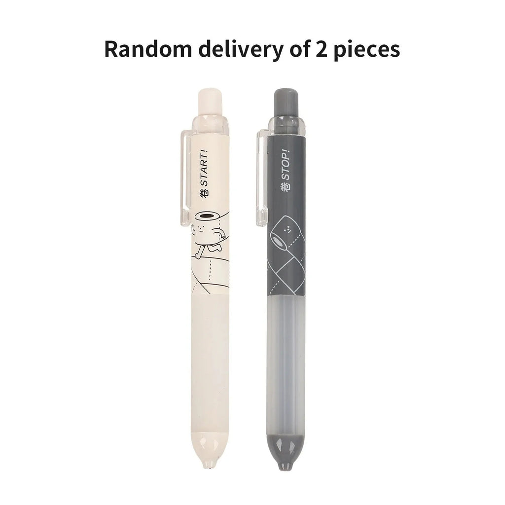 Minimalist black and white automatic pencils with cloud grip, showing 0.5mm HB lead specification.