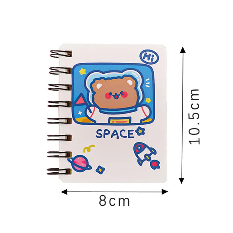 Small Astronaut series flipper notebook showing one of four space-themed cover designs.