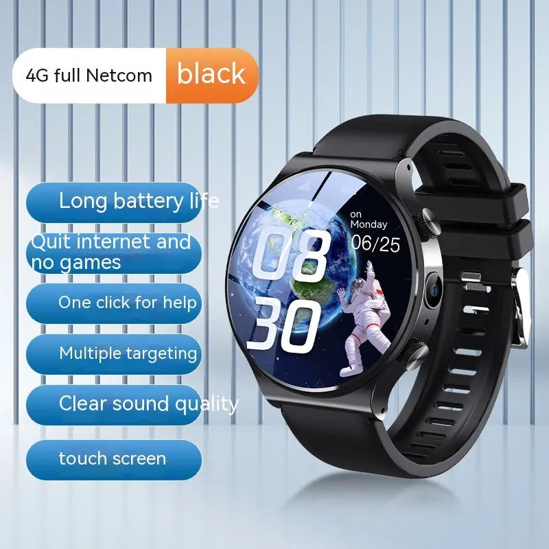 Fashion smart watch with video display in black or white colour options