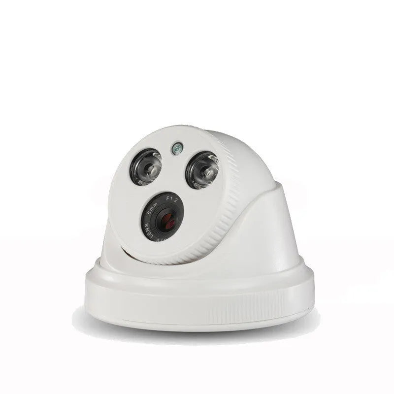 BST-103P dome surveillance camera with 3.6mm lens, 800K pixel infrared night vision, ABS housing, BNC interface