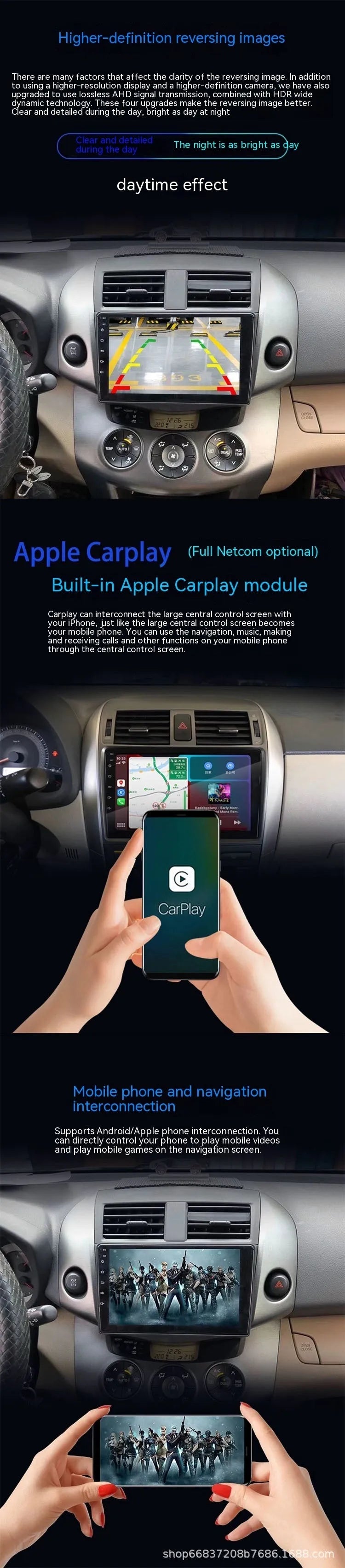 Volkswagen Fox centre console Android smart system with 9-inch touchscreen and manual air conditioner controls