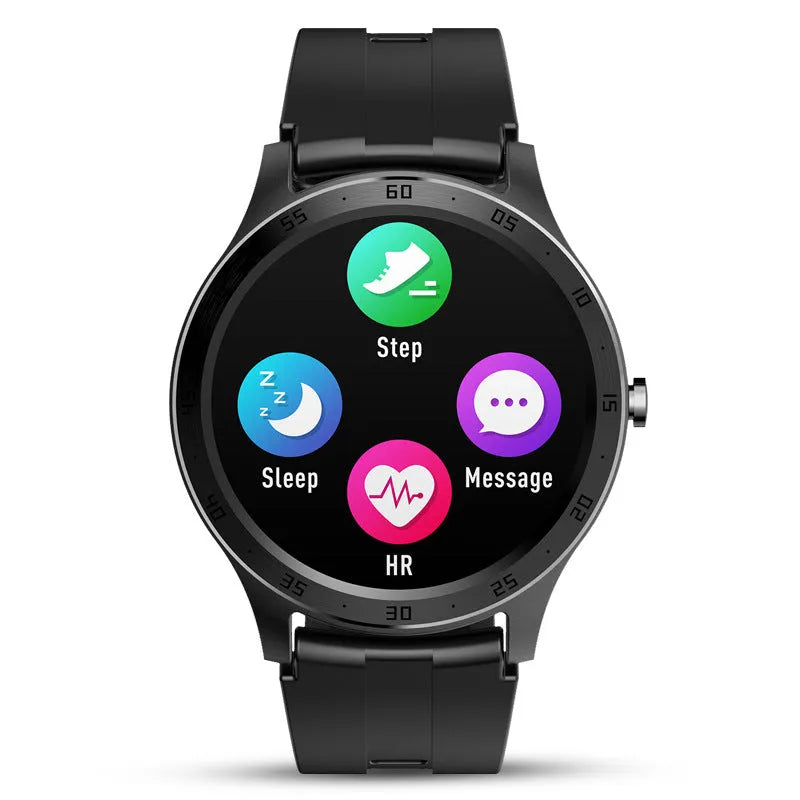 S20 smart sleep bracelet with colour screen on a wrist, showing health data display.