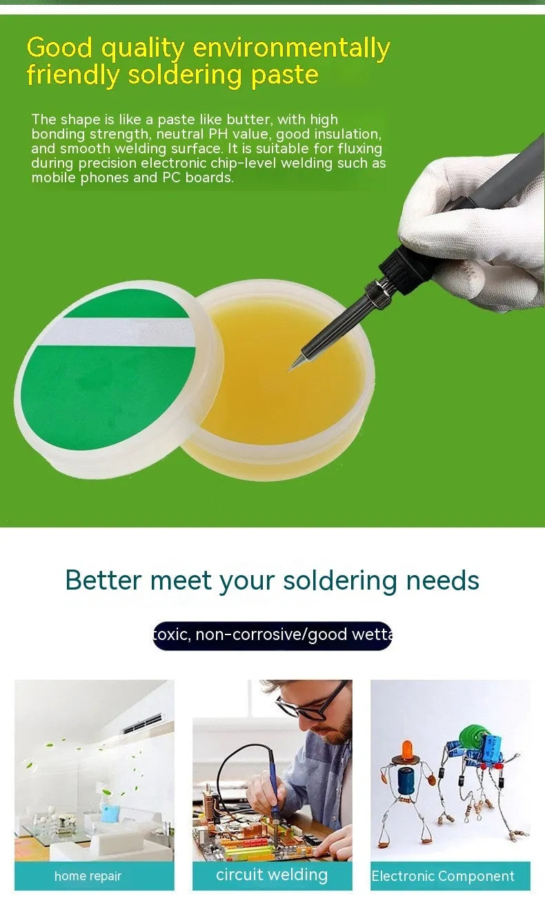 Rosin block soldering flux for electric soldering iron in 50g or 85g format