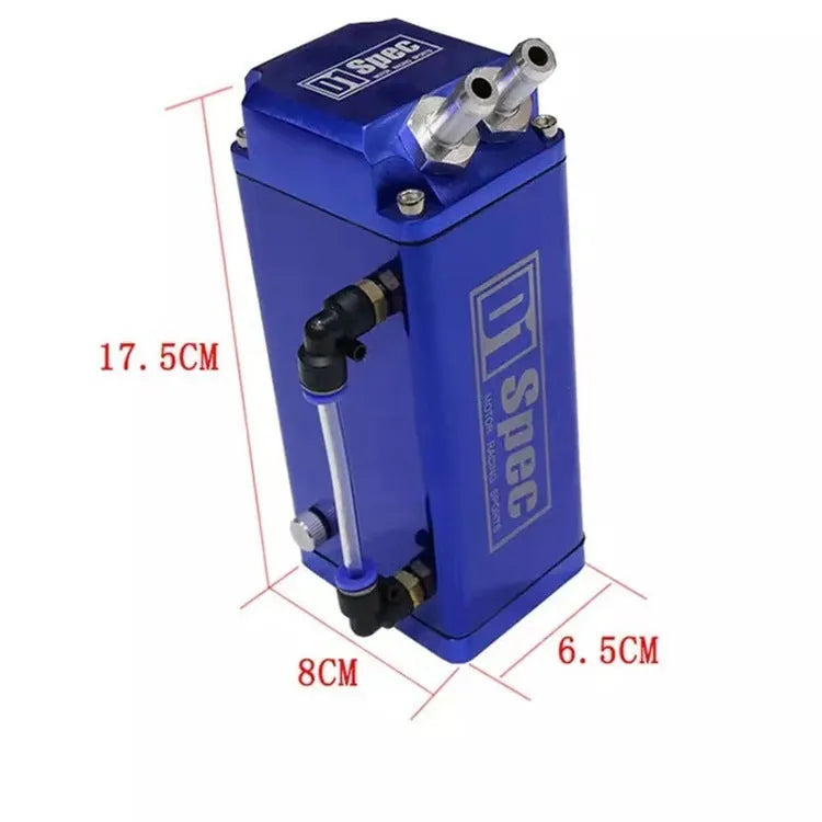 D1 double hole car engine oil catch tank in red, blue, black, or silver colour