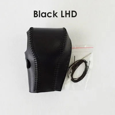 Black leather gear sleeve for Honda CR-V 2007-2011 LHD left-hand drive interior