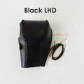 Black leather gear sleeve for Honda CR-V 2007-2011 LHD left-hand drive interior