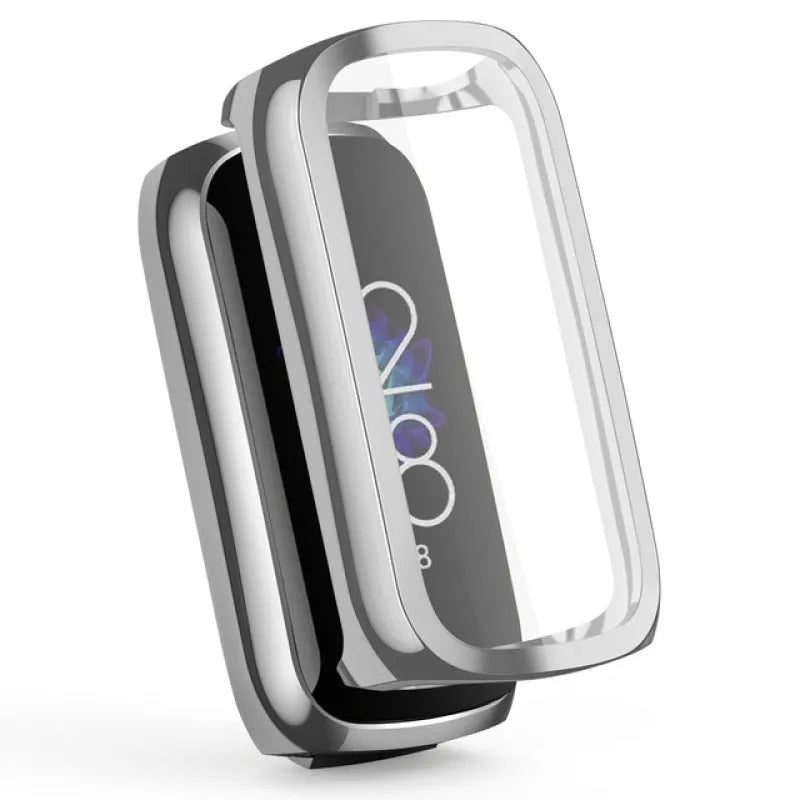 Fitbit Luxe TPU electroplating watch case in transparent colour, soft rubber screen protector, all-inclusive coverage