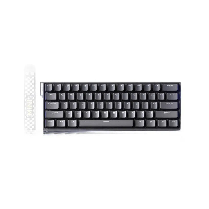 Magnetic axis mechanical keyboard with RGB lighting and engraved side design