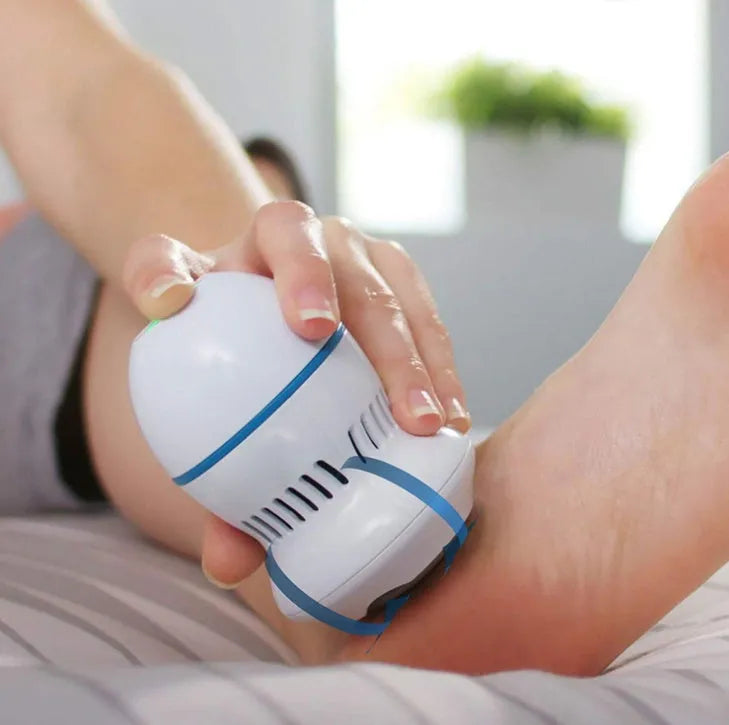 Electric foot file grinder machine with vacuum system for callus removal