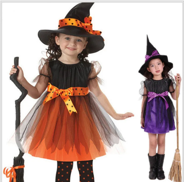 Witches role play costume in linen fabric available in multiple sizes and colour designs