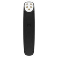 RF EMS red light eye massager pen with vibration, 120x24x20mm, anti-ageing for wrinkles and dark circles, in black silicone ABS metal