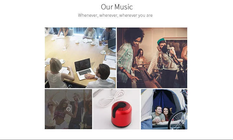 Hieha XQ11 cylinder-shaped mini portable Bluetooth speaker in choice of five colours