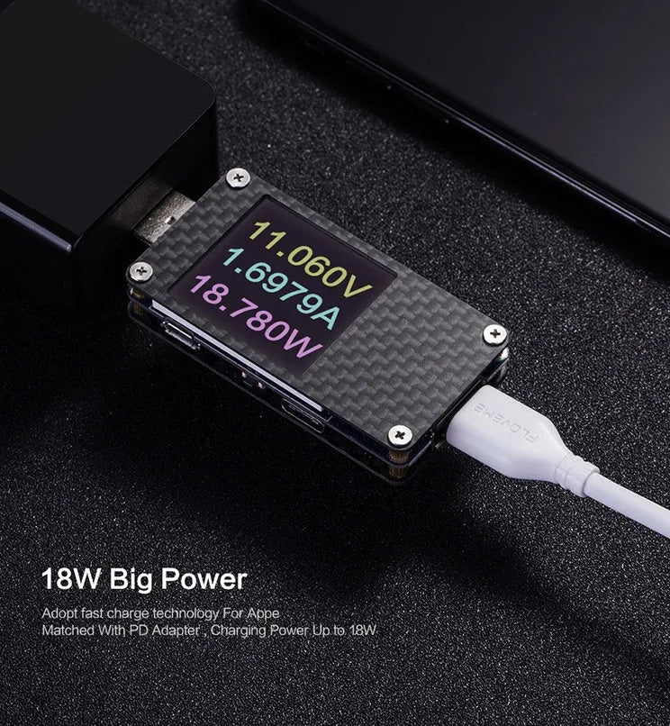 White nylon braided USB-C to Lightning charging cable for iPhone and iPad.