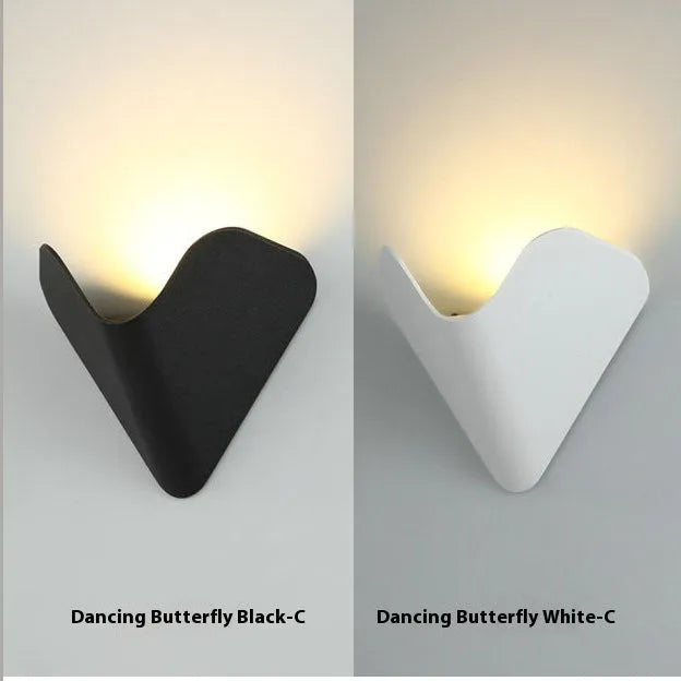 Black bird's nest design waterproof aluminium LED lamp for courtyard or bedside.